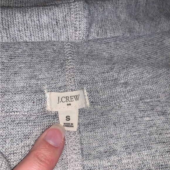 jcrew 100% Cotton Hooded Sweater Shirt Heather grey - Picture 14 of 15